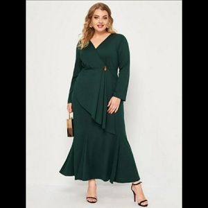 NWT Plus Mermaid Wrap Dress